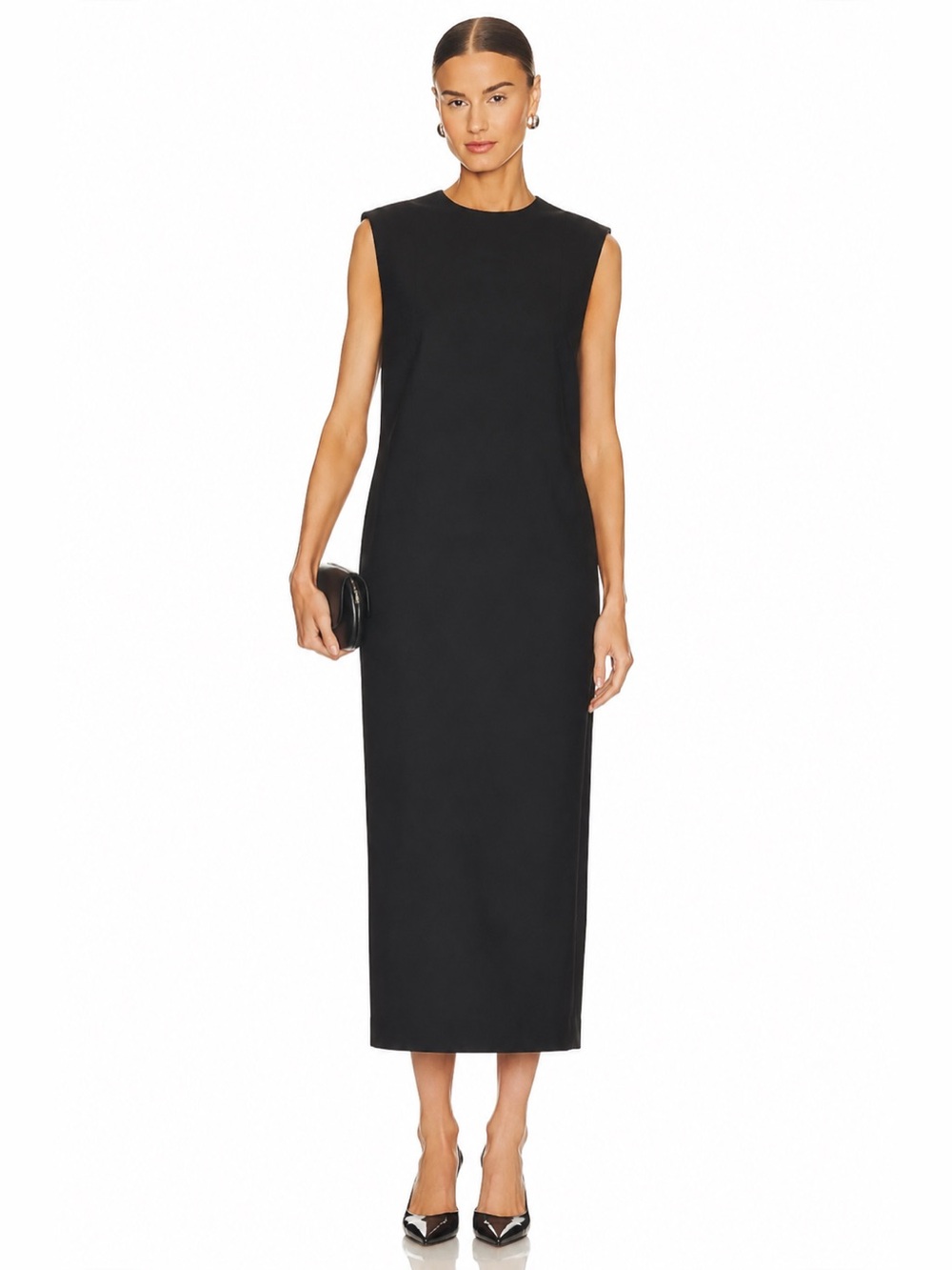 COS Atelier Sleeveless Tailored Wool Dress Wool Blend | Minimalist Luxury Small